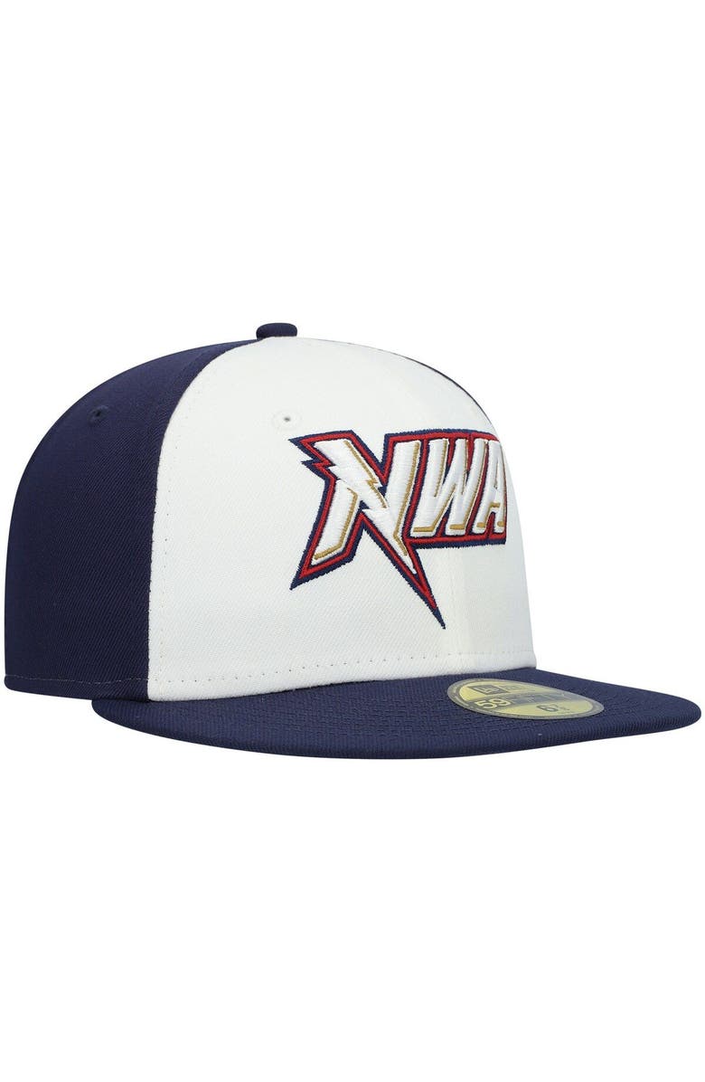 New Era Men's New Era White Northwest Arkansas Naturals Authentic Collection Team Alternate 59FIFTY Fitted Hat, Alternate, color, White