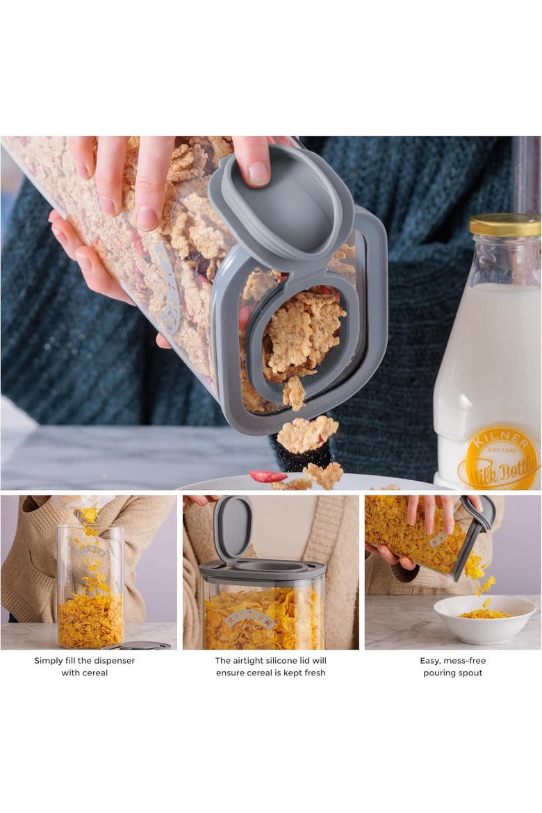 Fresh Storage Cereal Dispenser, Alternate, color, Clear