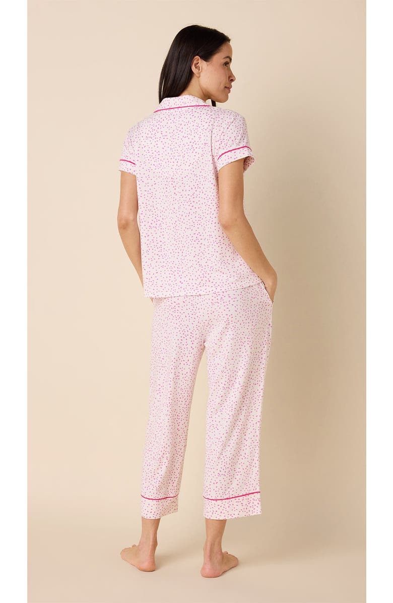 The Cat's Pajamas Pima Knit Capri Set Novelty, Alternate, color, Confetti Dot Orchid