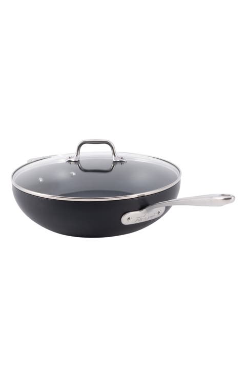 HA1 Expert Hard Anodized Nonstick 12-Inch Chef's Pan With Lid