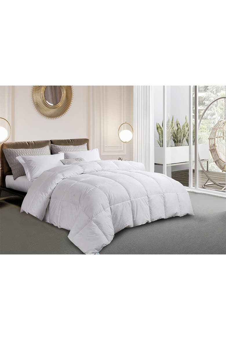 Martha Stewart 240 Thread Count White Goose Feather & Down Comforter - King, Alternate, color, WHITE