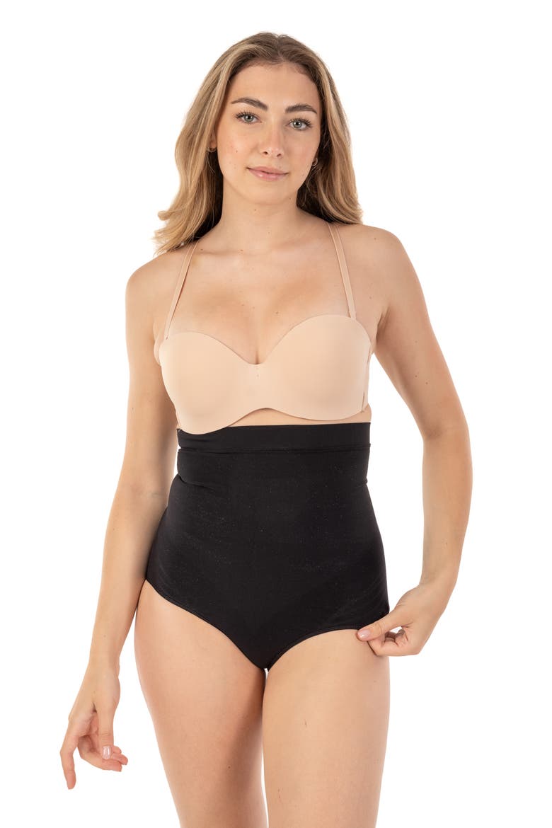 Assorted 2-Pack Extra High Waist Brief Shapers, Alternate, color, BLACK/ NUDE