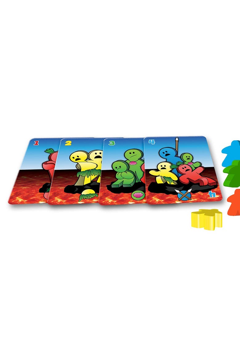 The Table Is Lava R&R Games, Card Throwing Meeple Game, Alternate, color, Multicolored