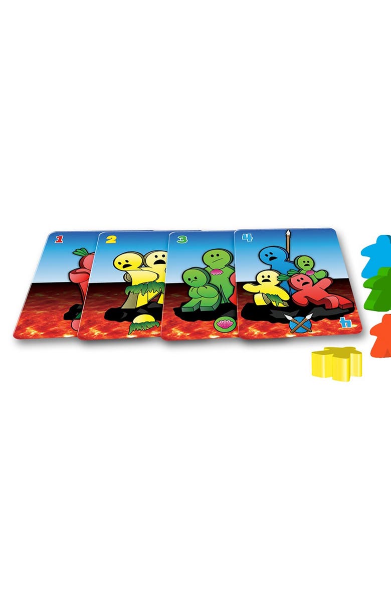 R&R Games The Table Is Lava R&R Games, Card Throwing Meeple Game, Alternate, color, Multicolored