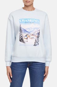 Wildfox Chamonix Charlie Graphic Sweatshirt