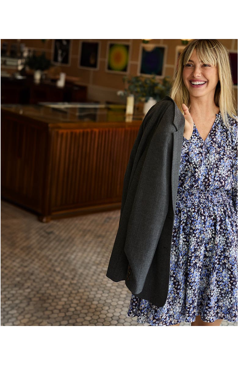 Lands' End Chiffon Clip Dot Dress, Alternate, color, 