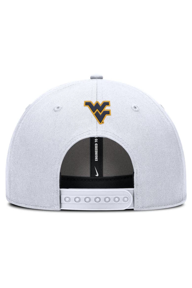 Men's Nike  White West Virginia Mountaineers Rise Practice Adjustable Hat, Alternate, color, White