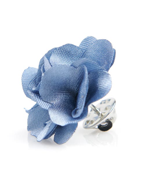 Brooklyn Brigade Floral Lapel Pin In Blue