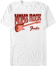 FENDER Men's Moms Rock Logo Short Sleeve Graphic T-Shirt