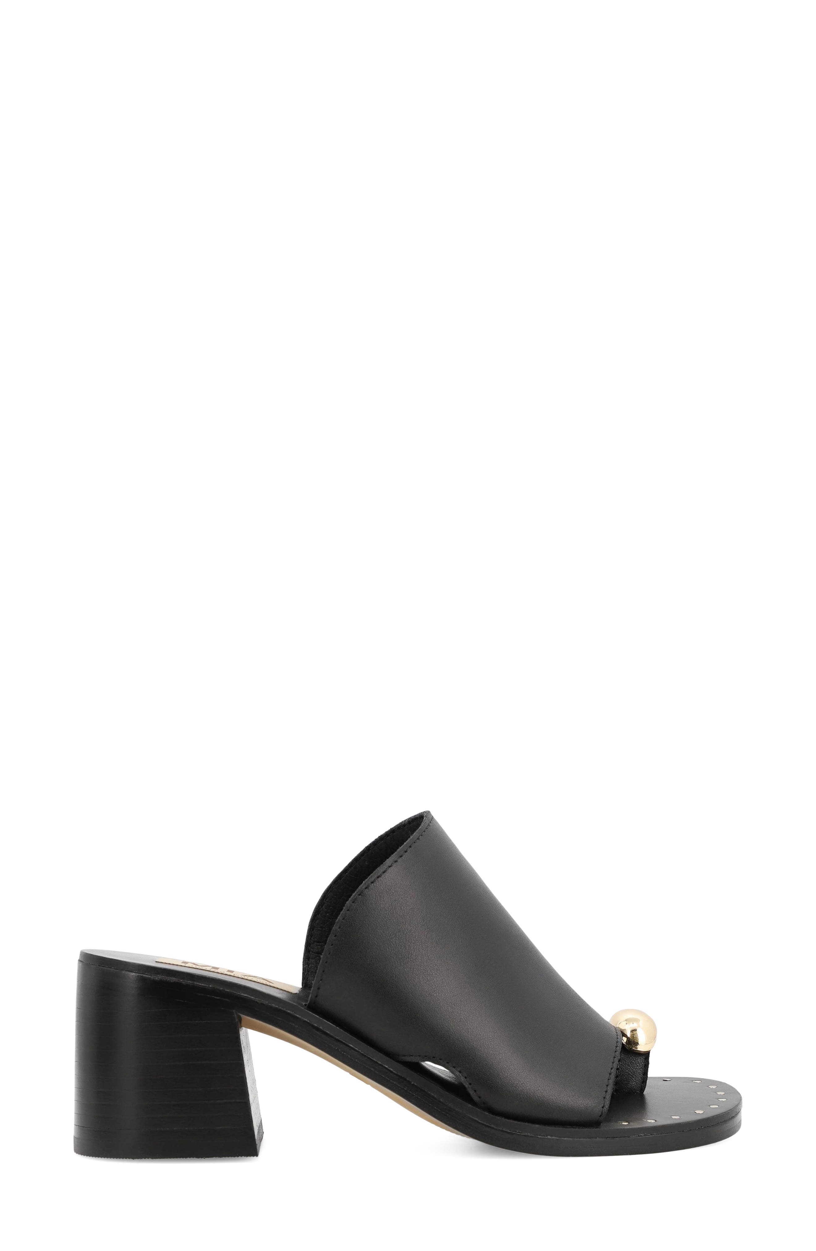 MIA Nikita Slide Sandal, Alternate, color, Black Leat