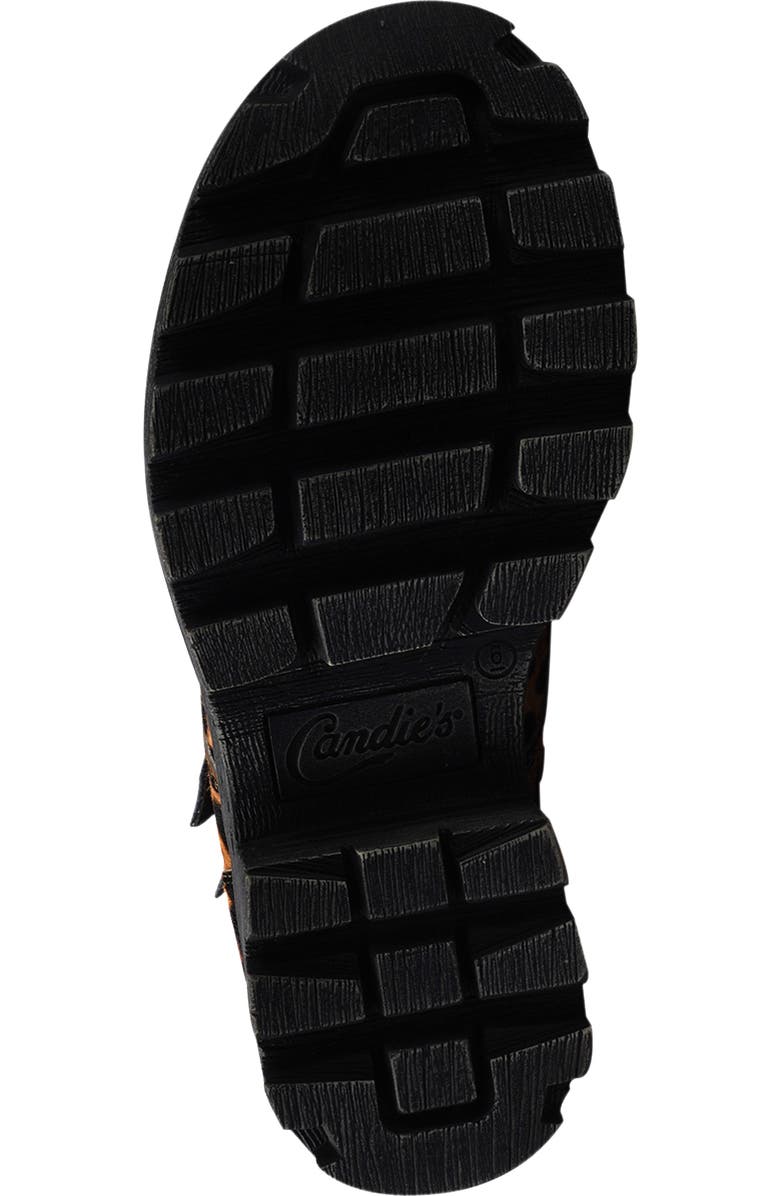 Candie's Stanza Lug Sole Moto Bootie, Alternate, color, Leopard Multi