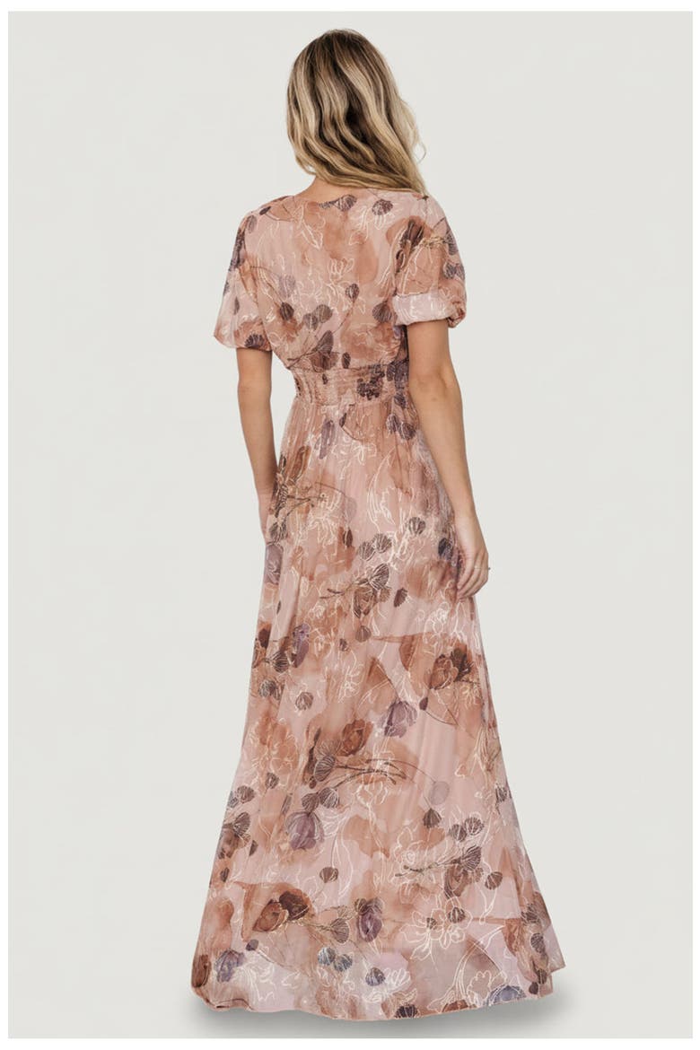 Ardley Maxi Dress, Alternate, color, Taupe Floral