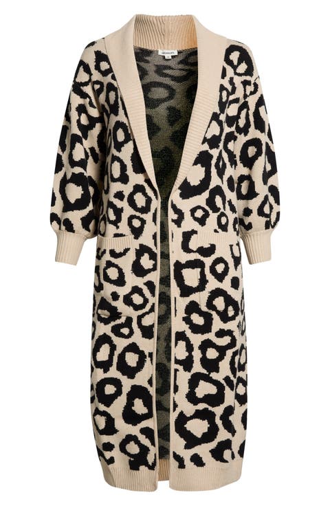 Smitten Leopard Duster Cardigan