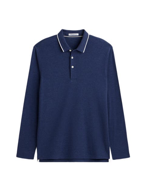Long Sleeve Interlock Polo