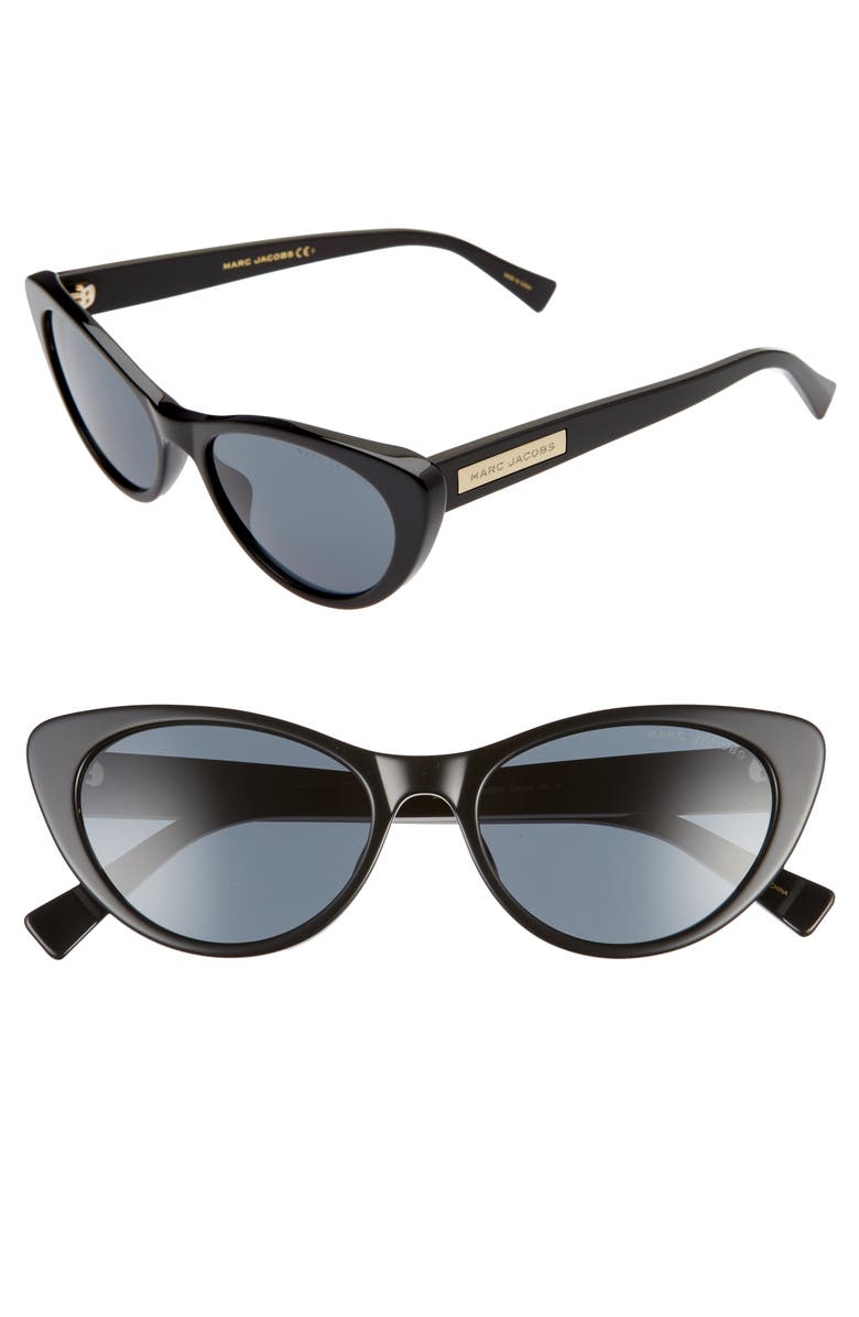 The Marc Jacobs 53mm Cat Eye Sunglasses, Main, color,