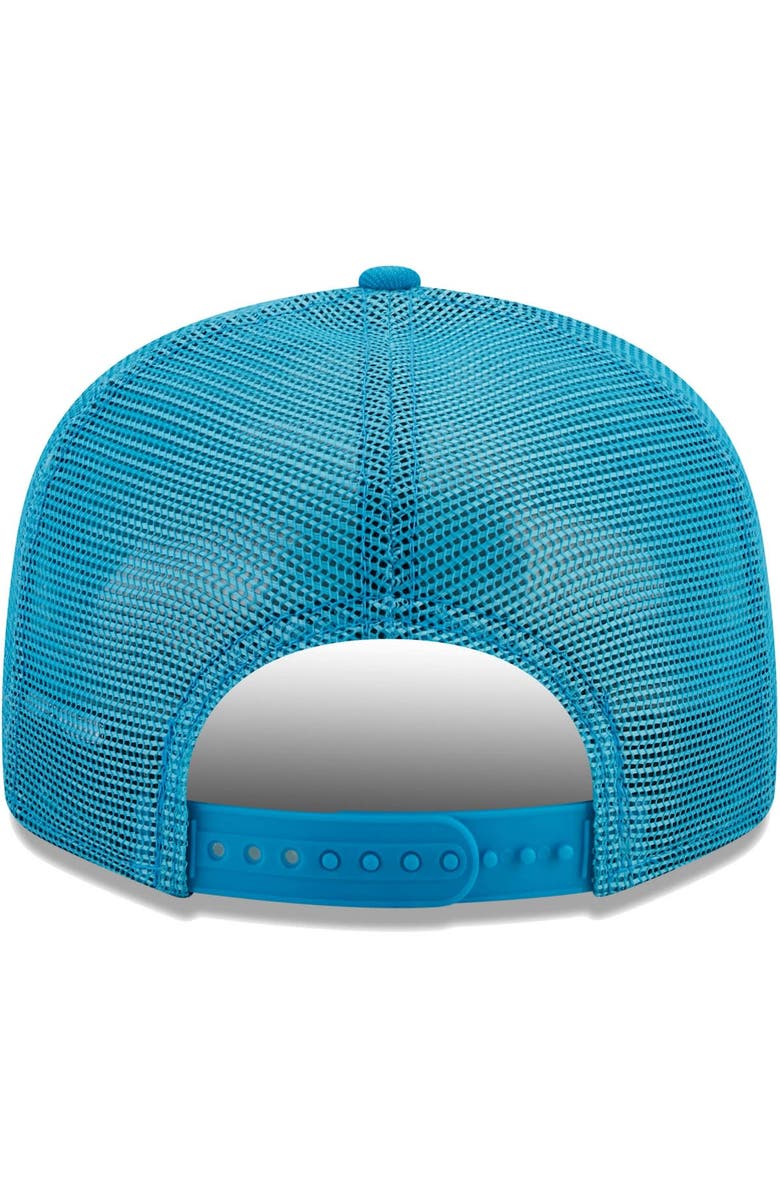 New Era Men's New Era Blue Carolina Panthers Classic Trucker 9FIFTY Snapback Hat, Alternate, color, 