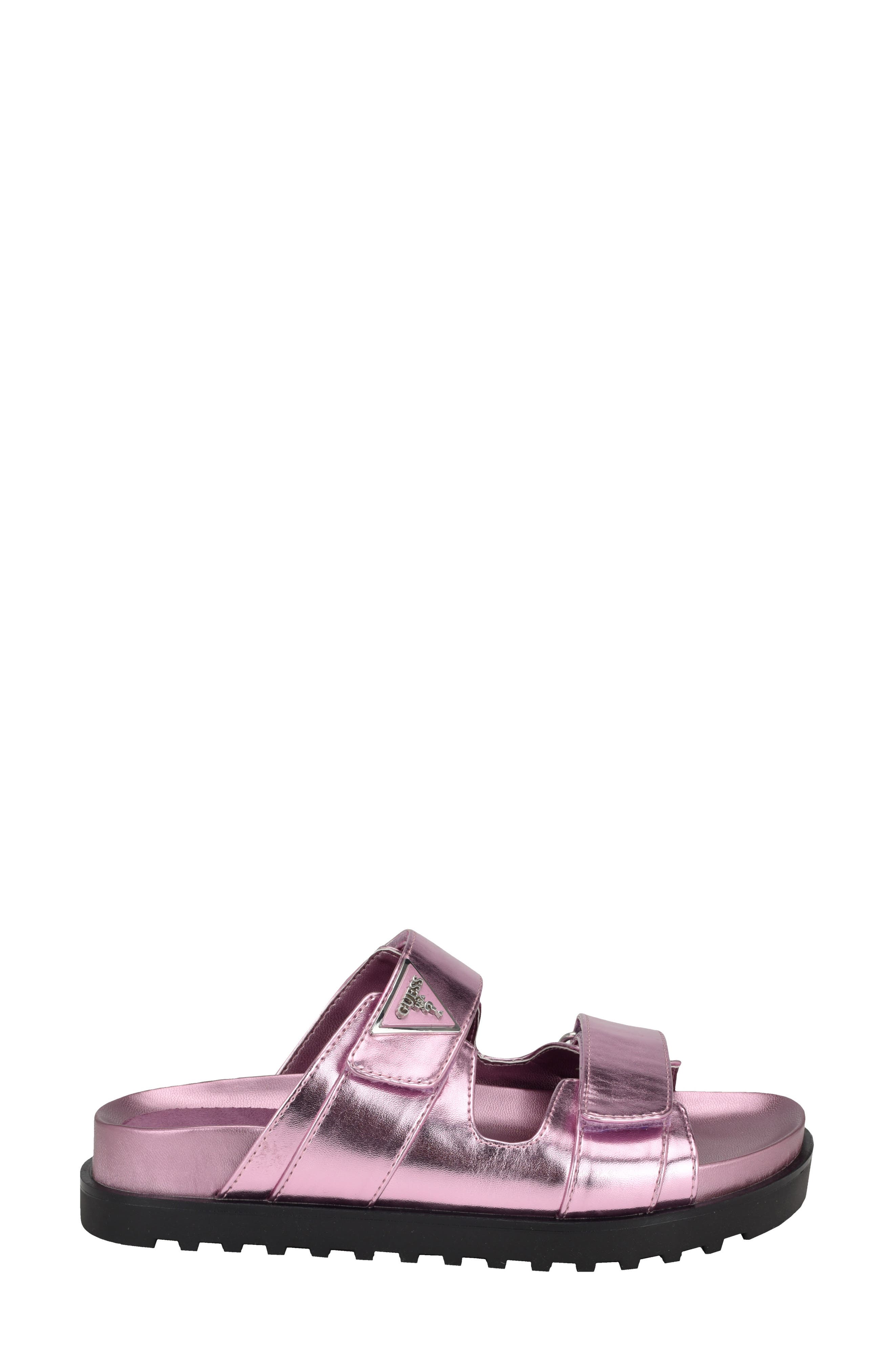 GUESS Fabula Slide Sandal, Alternate, color, Medium Pink 660