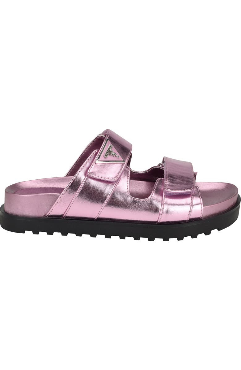 GUESS Fabula Slide Sandal, Alternate, color, Medium Pink 660