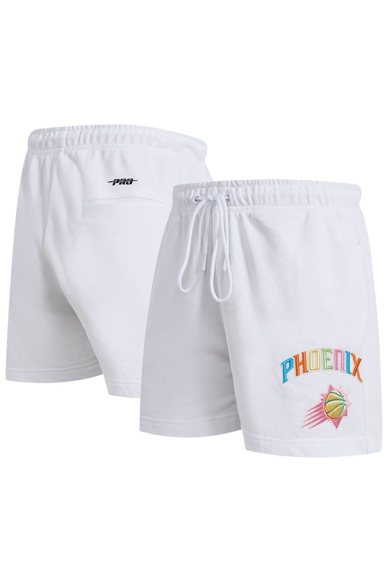 Men's Pro Standard White Phoenix Suns Washed Neon Shorts, Main, color, White