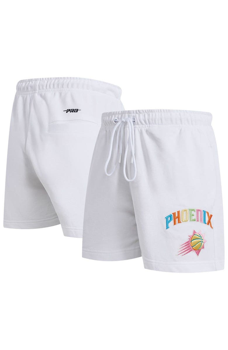 PRO STANDARD Men's Pro Standard White Phoenix Suns Washed Neon Shorts, Main, color, White