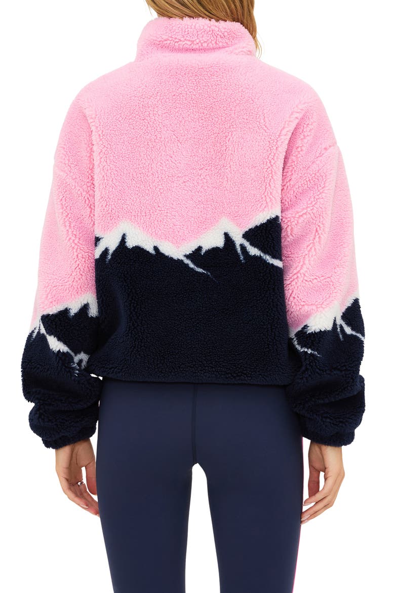 Leona Fleece Half Zip Sweatshirt, Alternate, color, SNOWY PEAKS