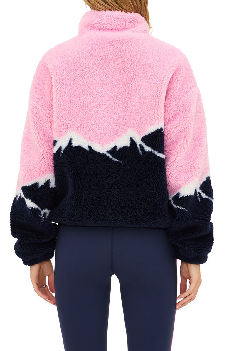 Beach Riot Leona Fleece Half Zip Sweatshirt, Alternate, color, Snowy Peaks