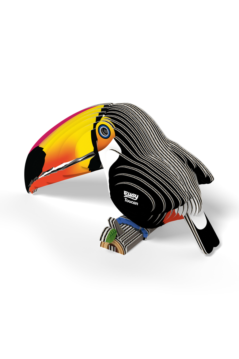 Toucan 3D Puzzle, Alternate, color, No Color