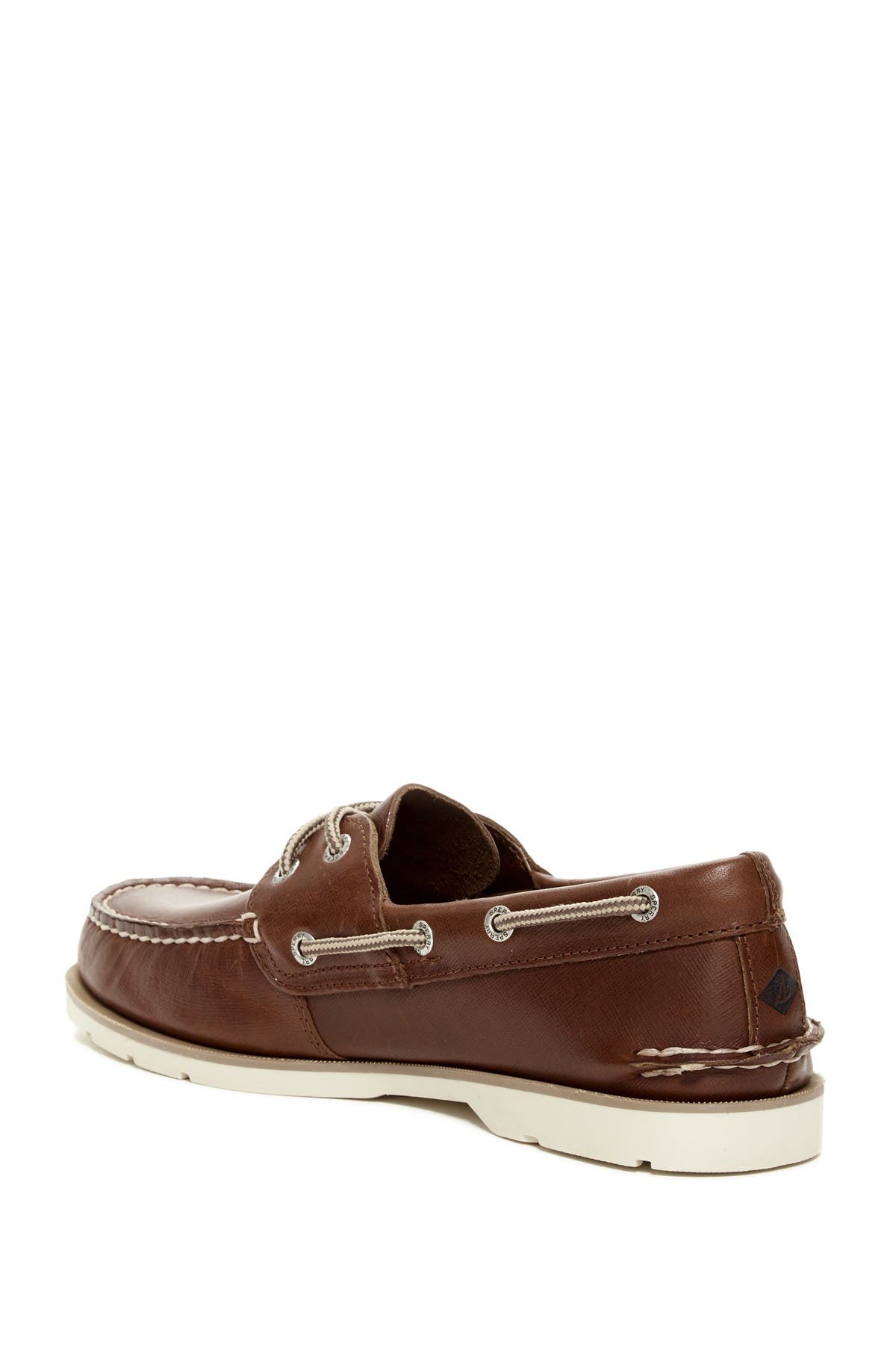 Sperry Leeward Leather Boat Shoe, Alternate, color, 