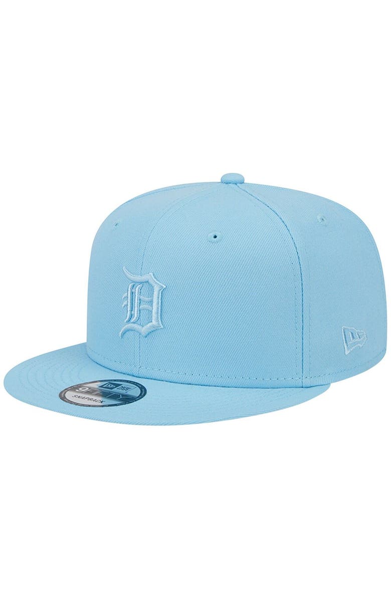 New Era Men's New Era Light Blue Detroit Tigers Spring Color Basic 9FIFTY Snapback Hat, Main, color,