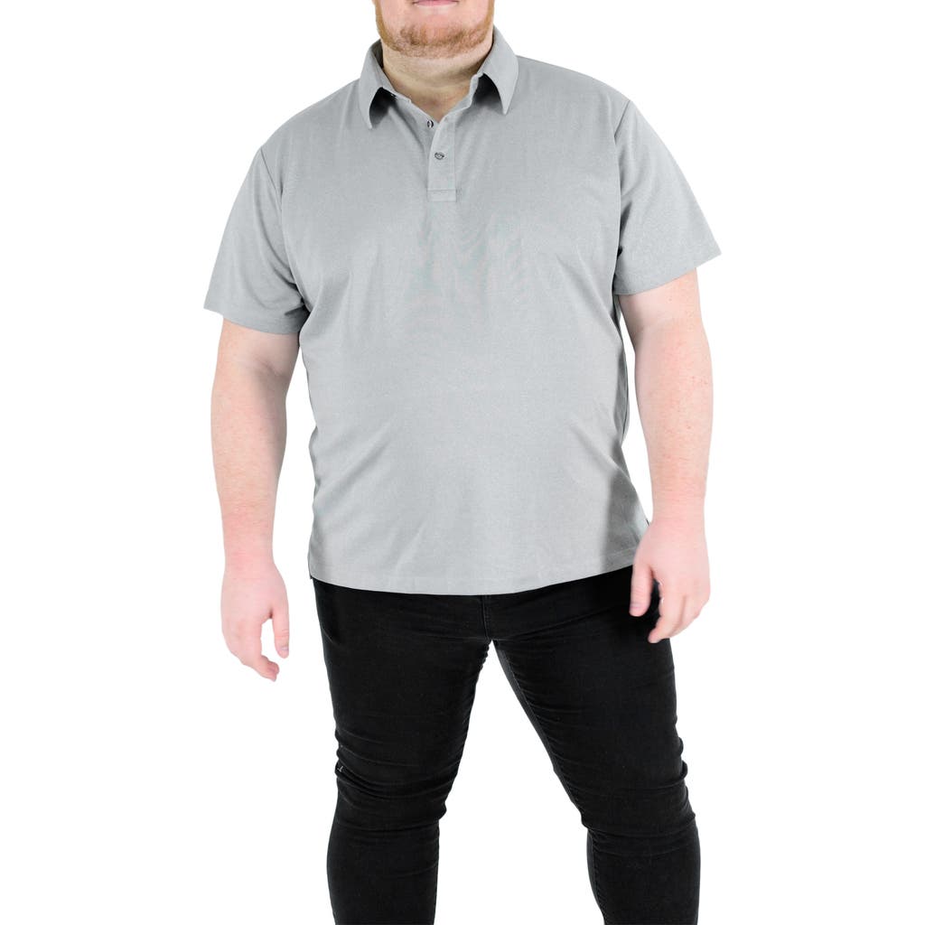 Regent Row Men's Big and Tall Casual Commuter Tech Polo in Grey  product