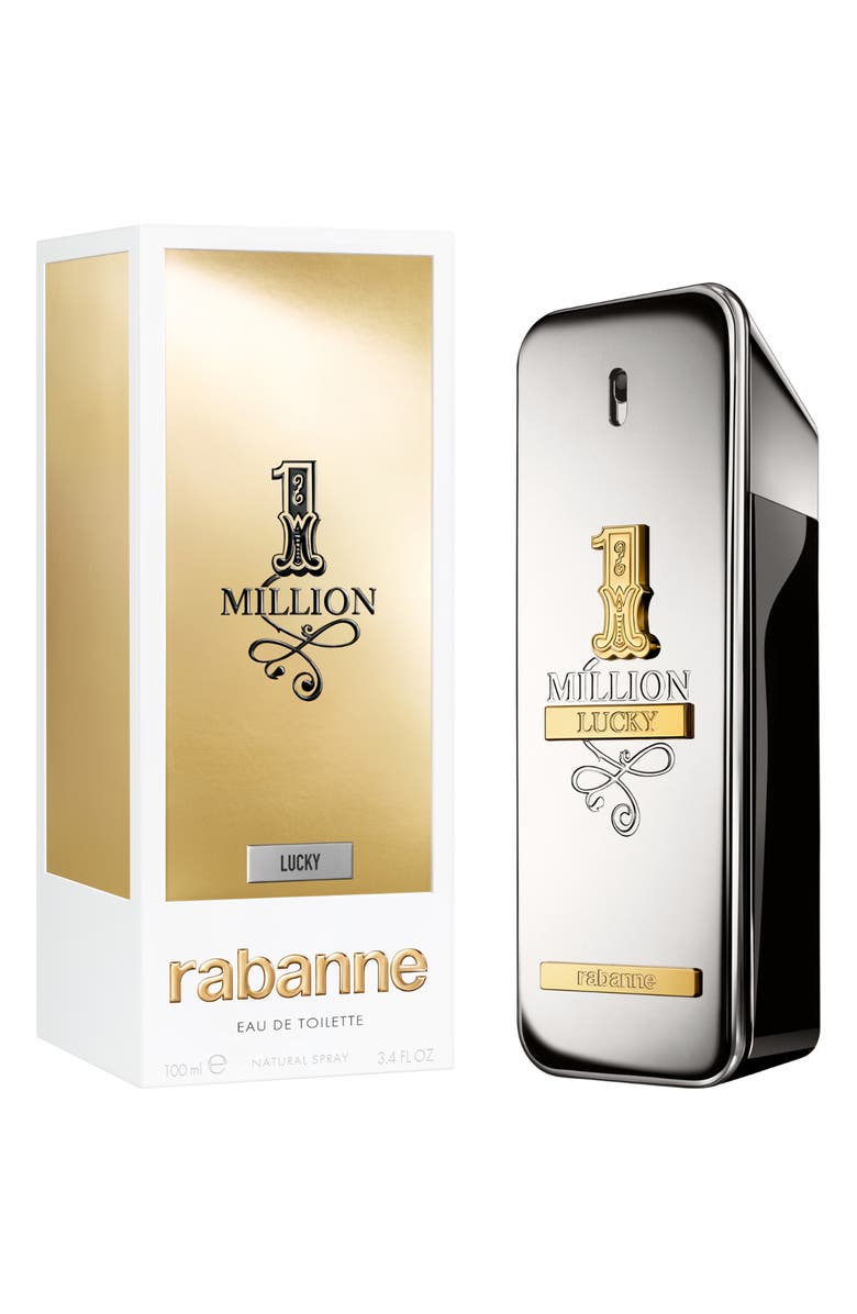 Rabanne 1 Million Lucky Eau de Toilette, Alternate, color, 