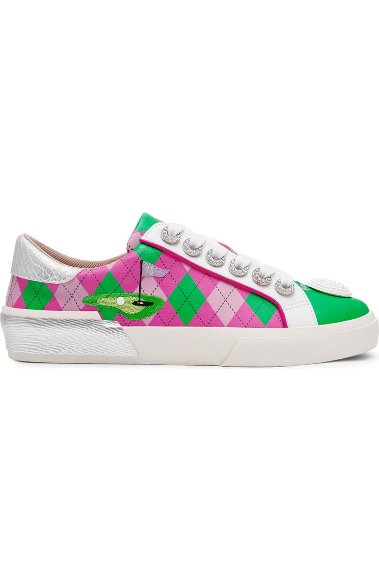 Betsey Johnson Sherrie Sneaker, Alternate, color, Pink/ Green Multi