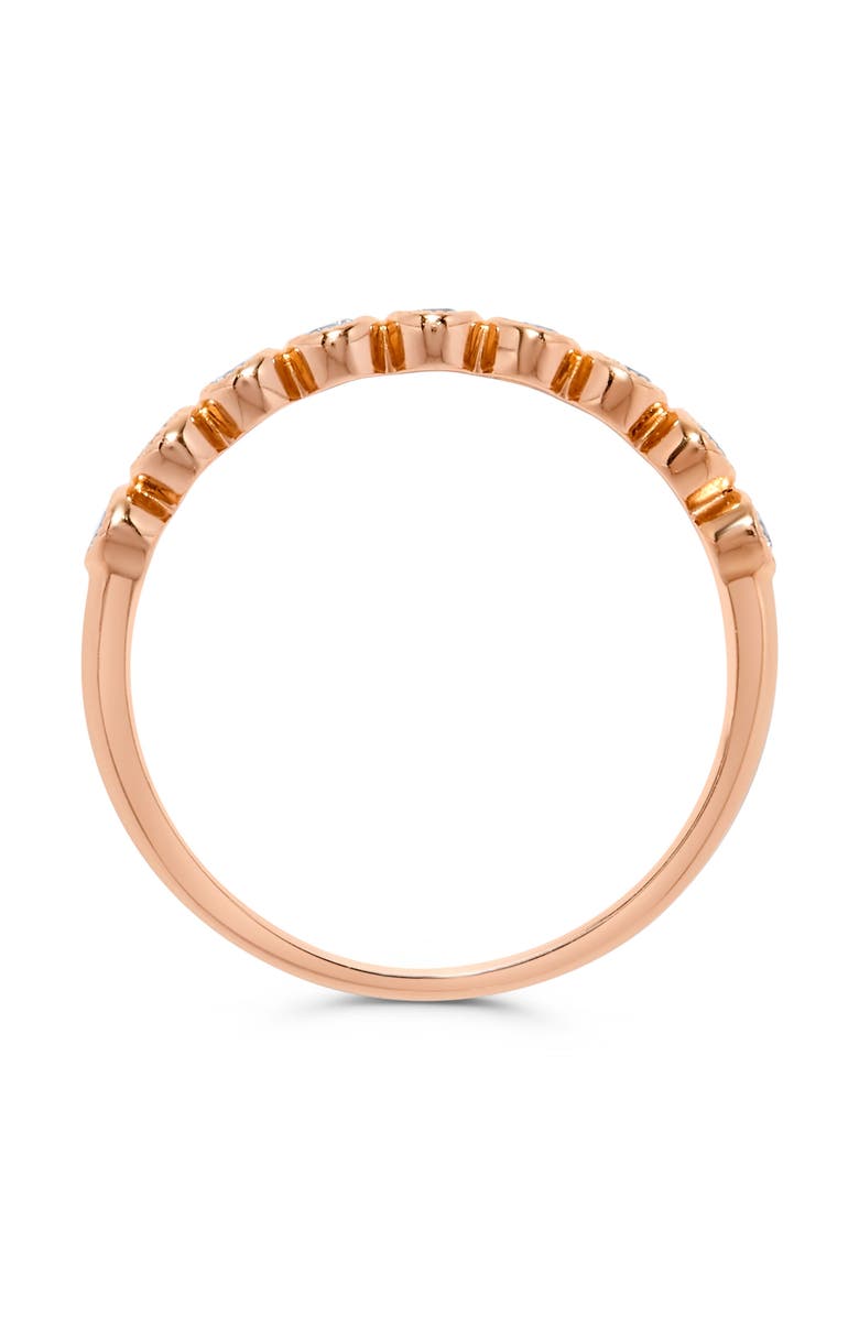 H.J. Namdar Bezel Diamond Stacking Ring - 0.24ct., Alternate, color, Rose Gold