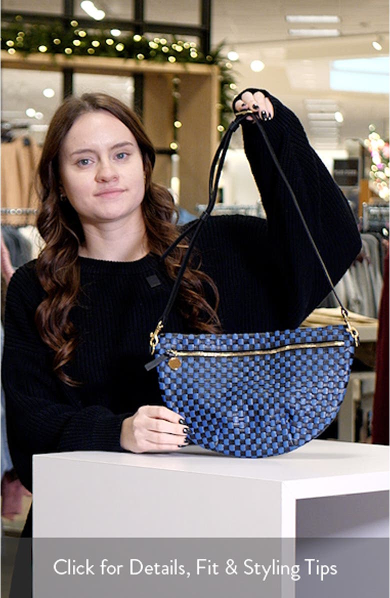 Grande Woven Leather Belt Bag, sales video thumbnail