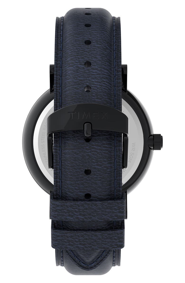 Timex<sup>®</sup> Fairfield Leather Strap Watch, 41mm, Alternate, color, 