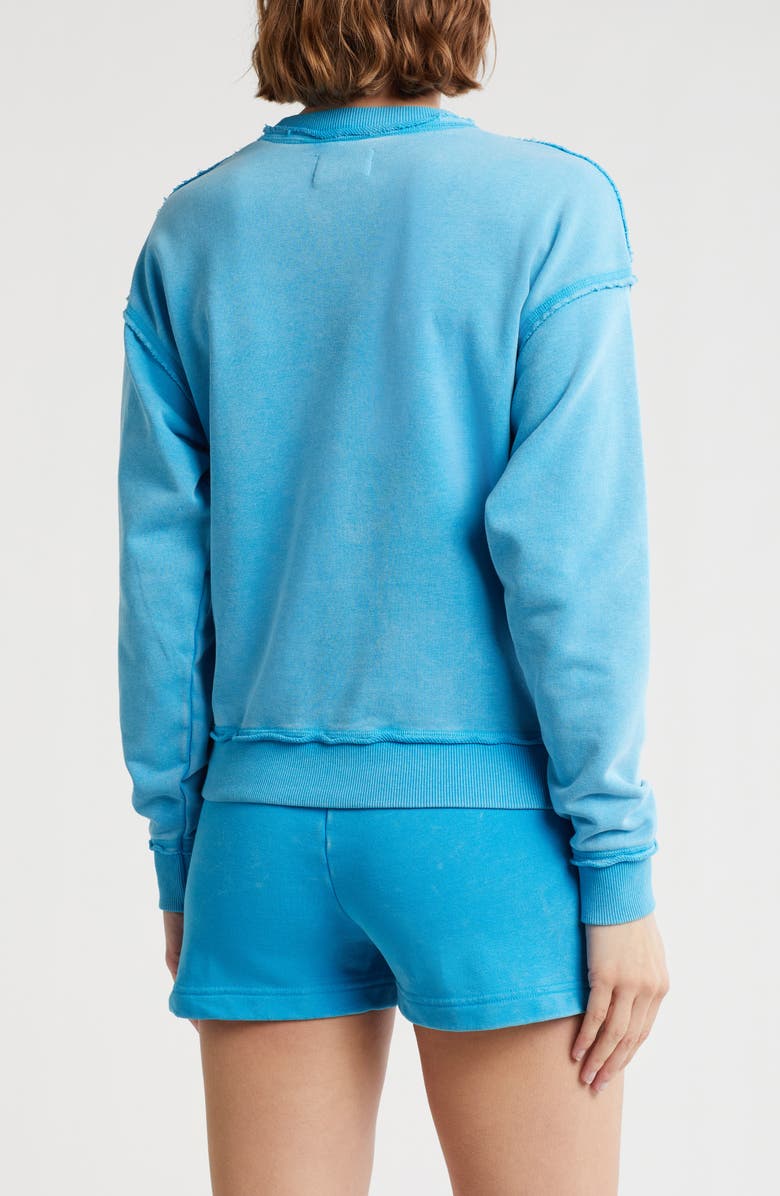 Juicy Couture Embroidered Velour Sweatshirt, Alternate, color, 