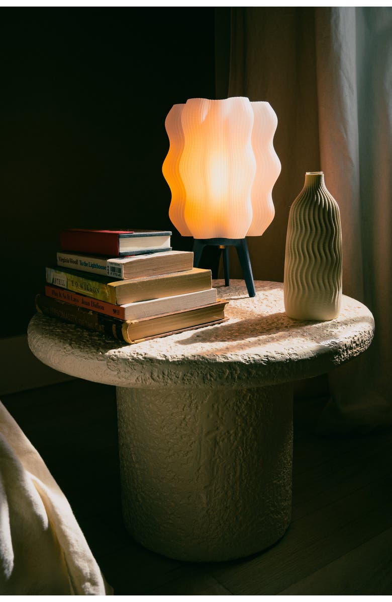 WOOJ DESIGN Wavy Lamp, Alternate, color, Matte Black