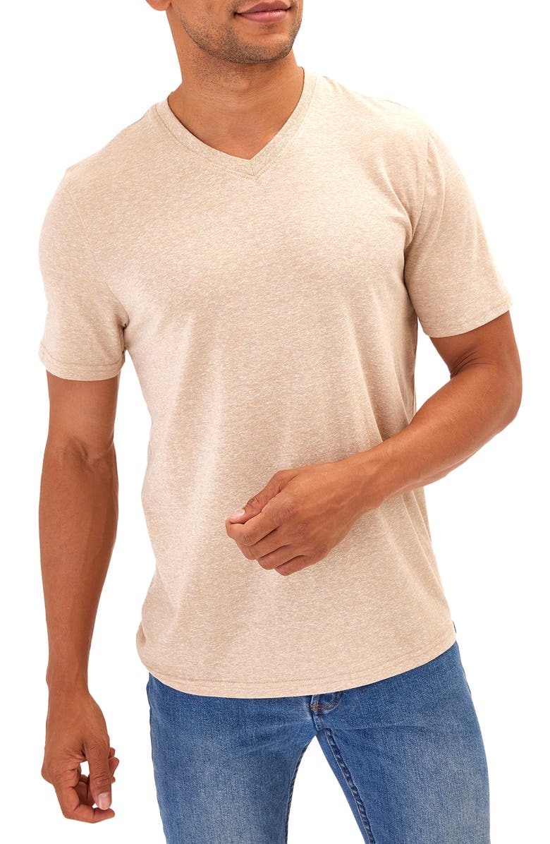 Threads 4 Thought V-Neck Slub T-Shirt, Main, color, Chai