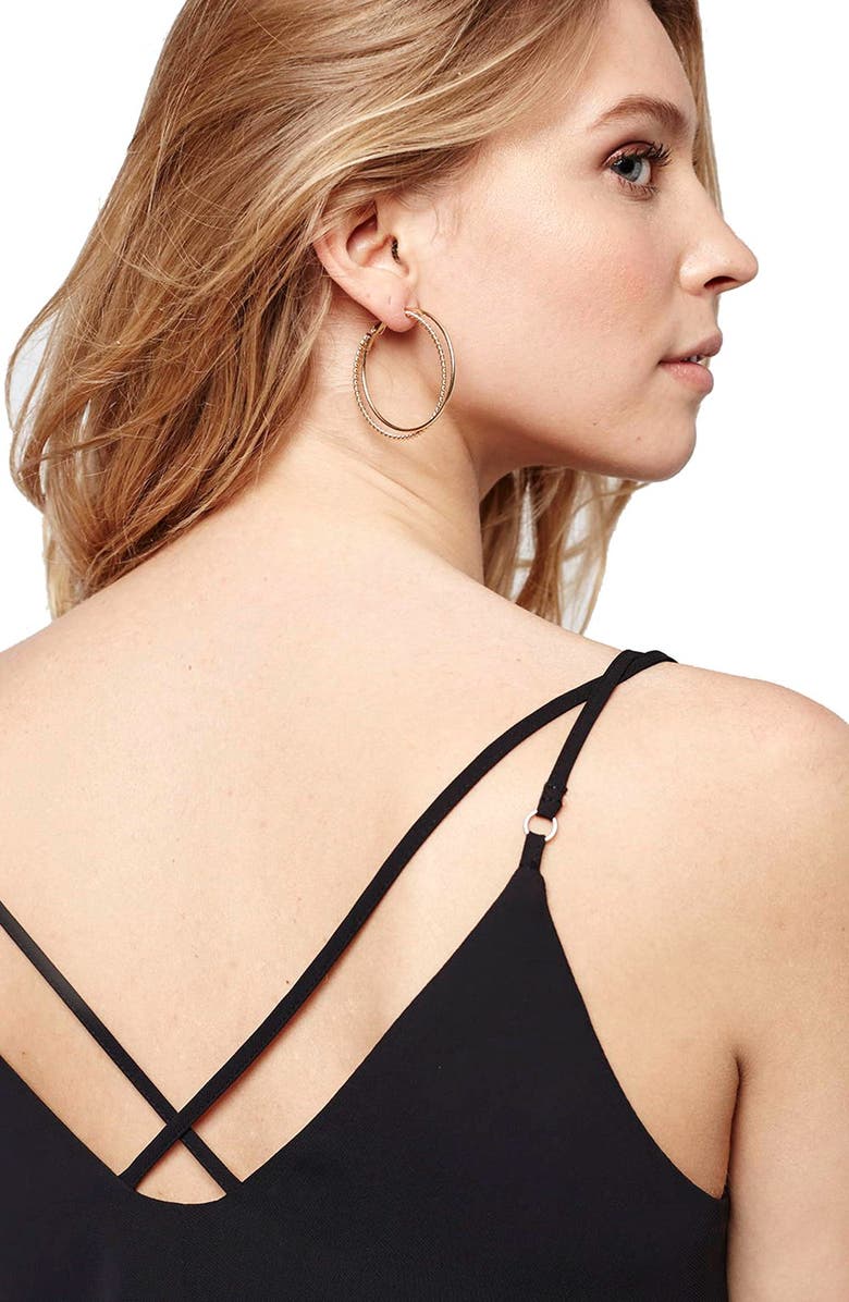 Topshop Crisscross Strap Slipdress, Alternate, color,