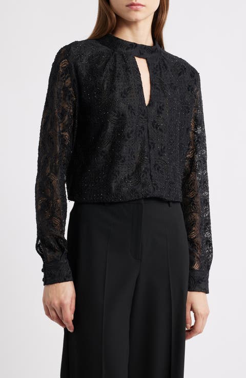 Andi Burnout Velvet Lace