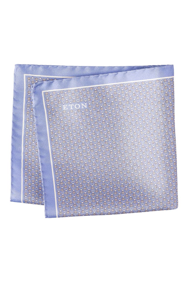 Geo Silk Pocket Square, Main, color, LIGHT PURPLE