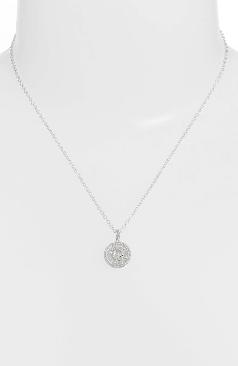 Anna Beck Beaded Reversible Circle Pendant Necklace, Alternate, color, 