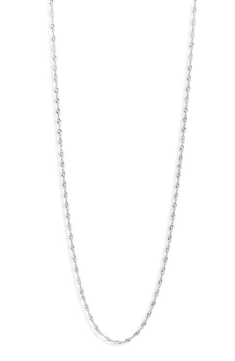 Skinny Twisty Chain Necklace