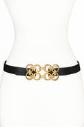 Raina Belts Golden Loops Buckle Leather Belt