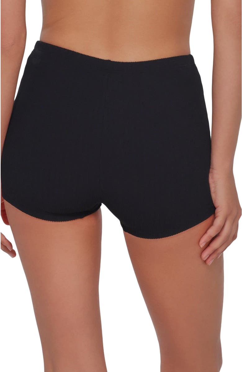 Pacifica by Sunsets Ayden Boyshort Bottoms, Alternate, color, Black Pacifica Rib