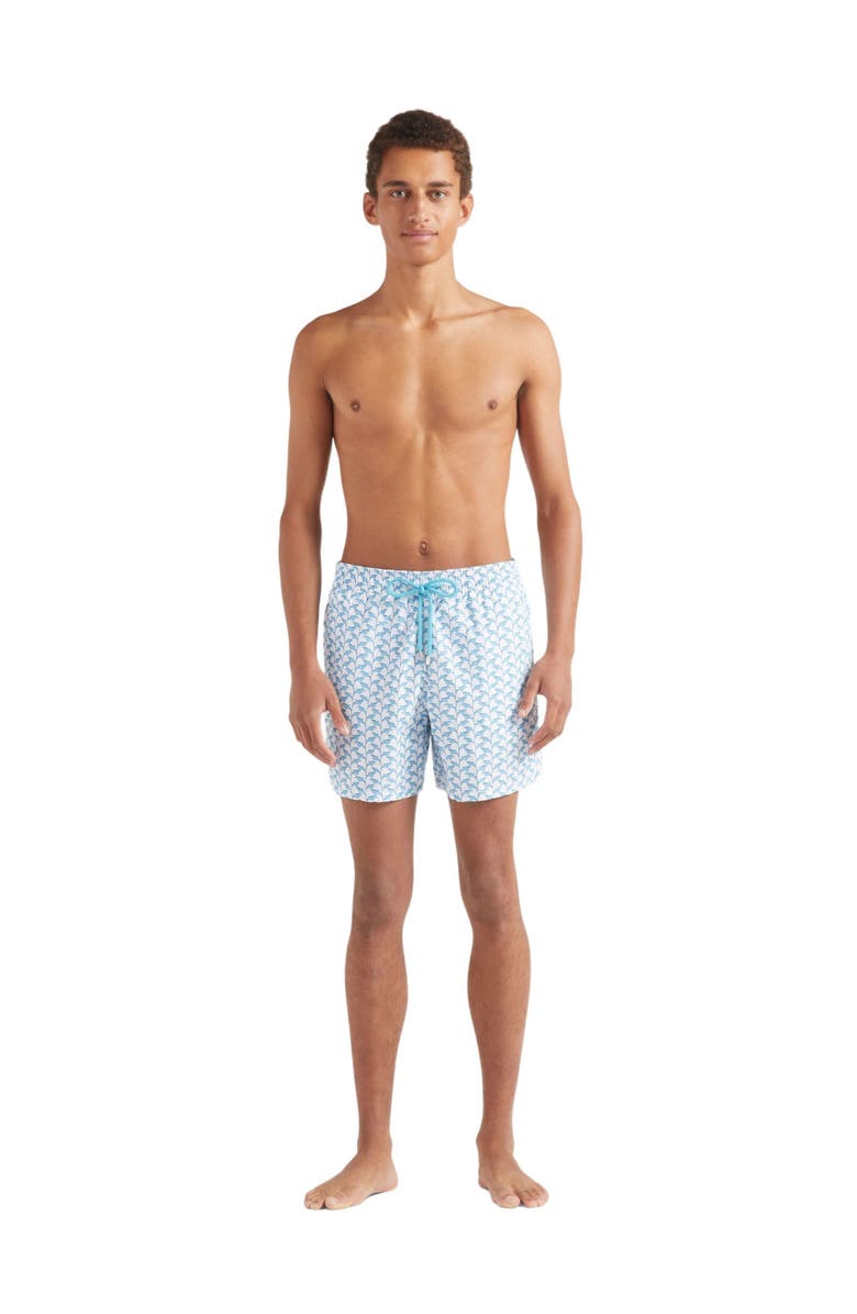 Vilebrequin Swim Shorts Net Sharks, Alternate, color, White