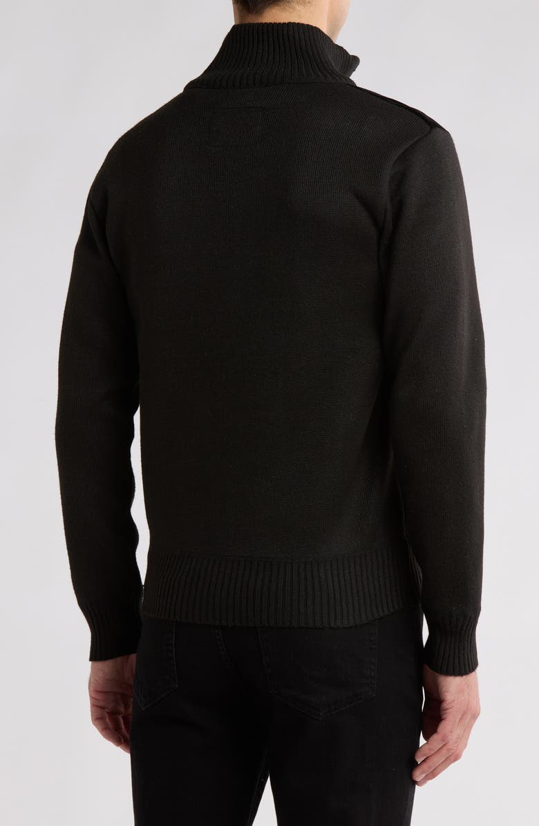 Buffalo Jeans Watchman Corduroy Trim Zip Cardigan, Alternate, color,