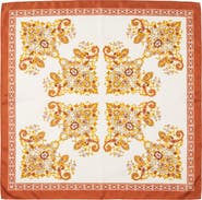 MARCUS ADLER Filigree Print Satin Scarf
