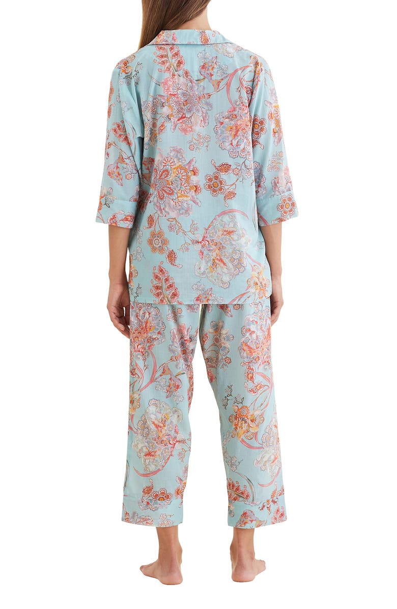 Papinelle Coco Cotton & Silk Crop Pajamas, Alternate, color,