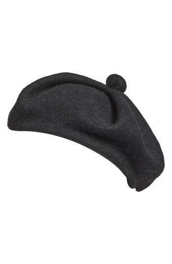 Bp. Wool Blend Beret In Black